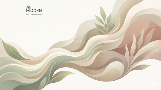 A minimalist abstract editorial illustration, symbolizing seamless nutrient absorption and plant-based wellness.